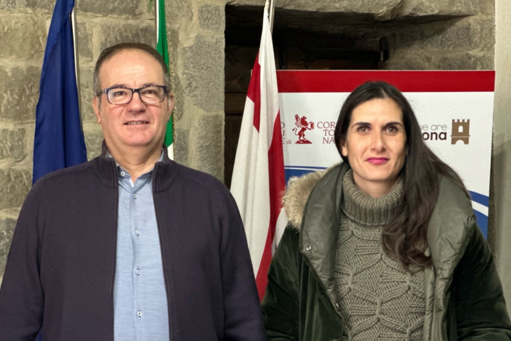 sindaco Luciano Meoni e l’assessore all’Istruzione Silvia Spensierati